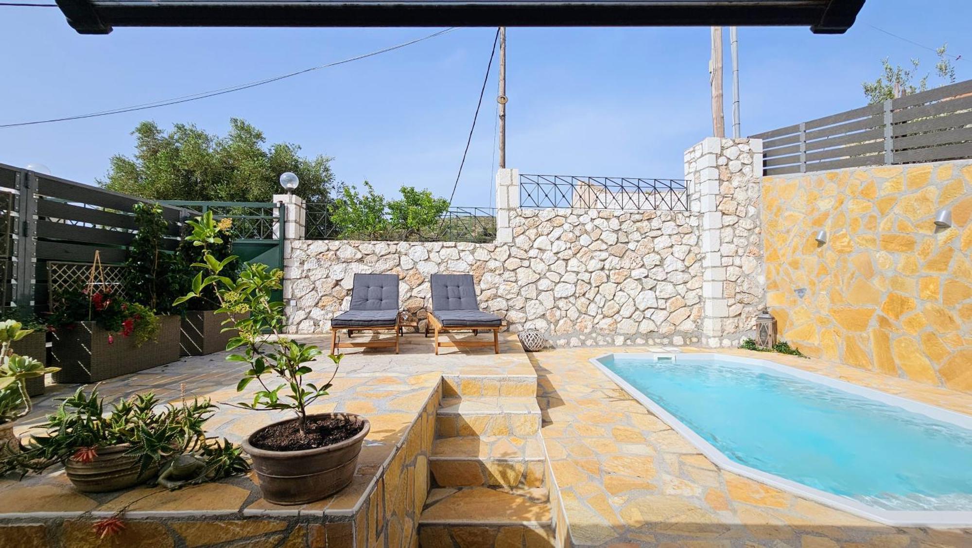 Villa Apoplous With Pool Asos Eksteriør bilde